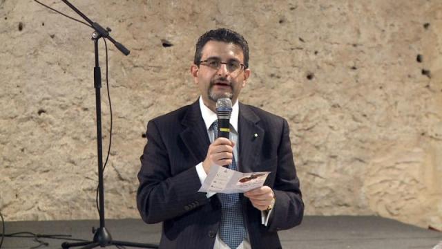 Il direttore Francesco Marino ad Atina, presso il Palazzo Cantelmo Il direttore Francesco Marino ad Atina, presso il Palazzo Cantelmo